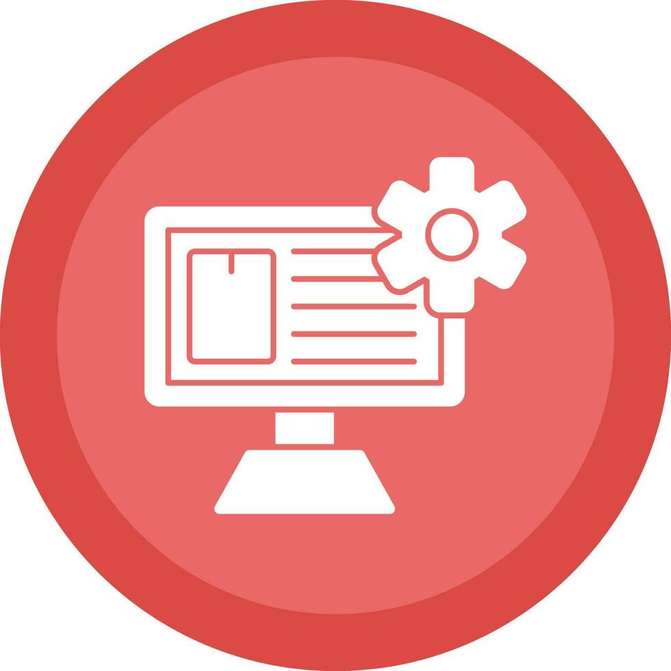 Content Management System Vector Icon Design