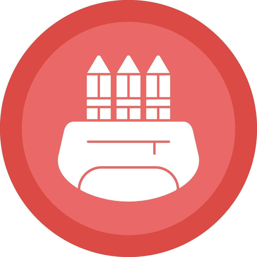 Pencil Case Vector Icon Design