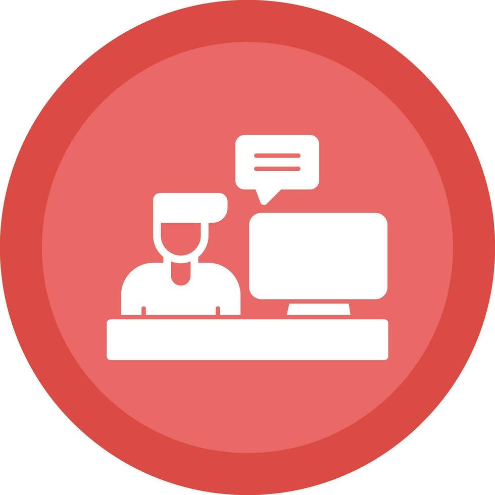 Blogger Vector Icon Design
