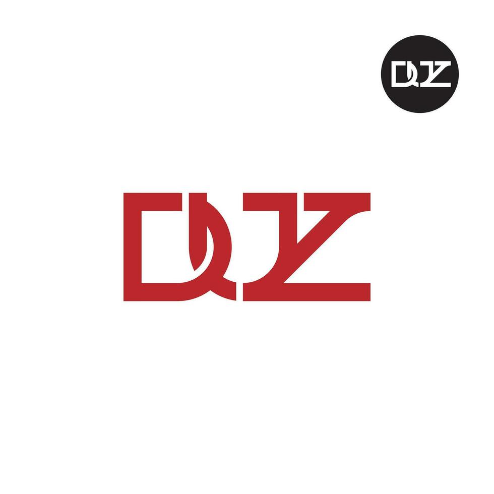 Letter DUZ Monogram Logo Design vector