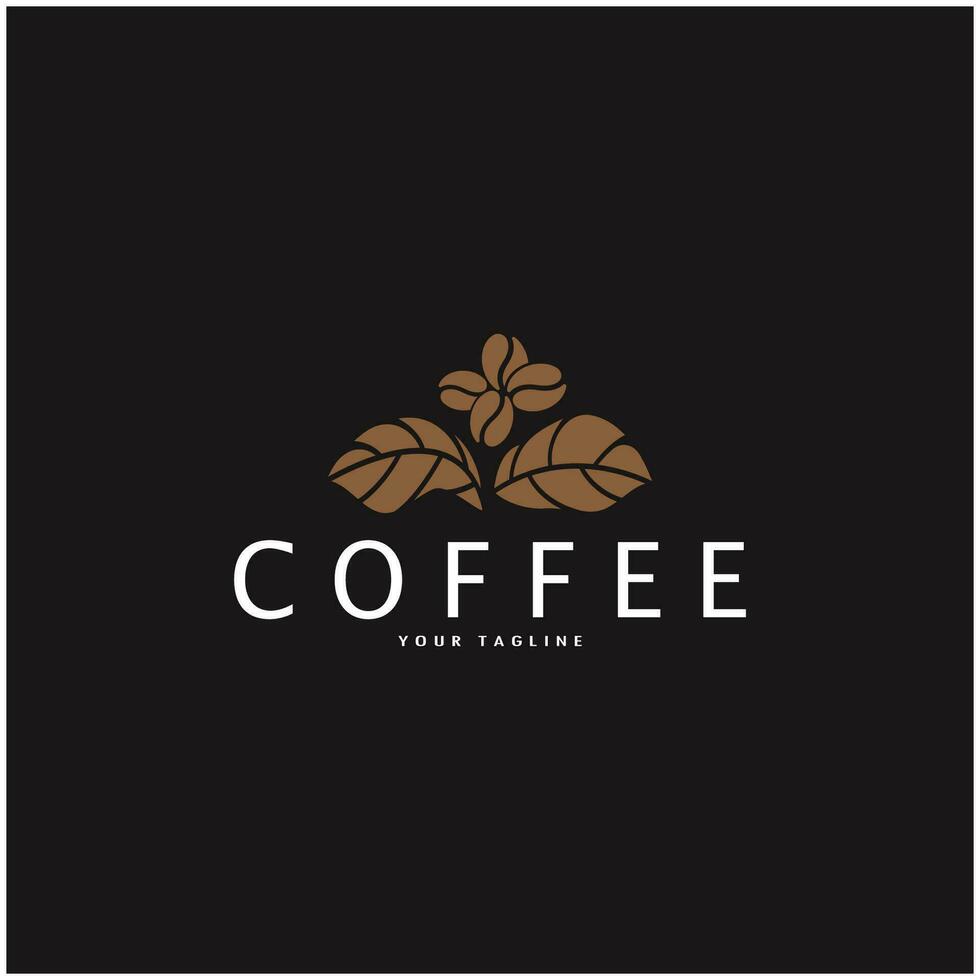 coffee bean icon vector illustration template