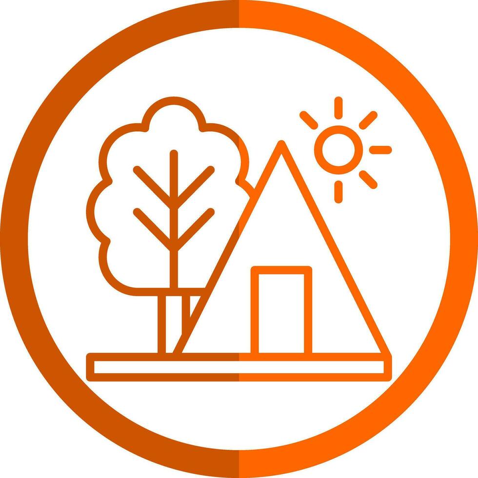 Camping Vector Icon Design
