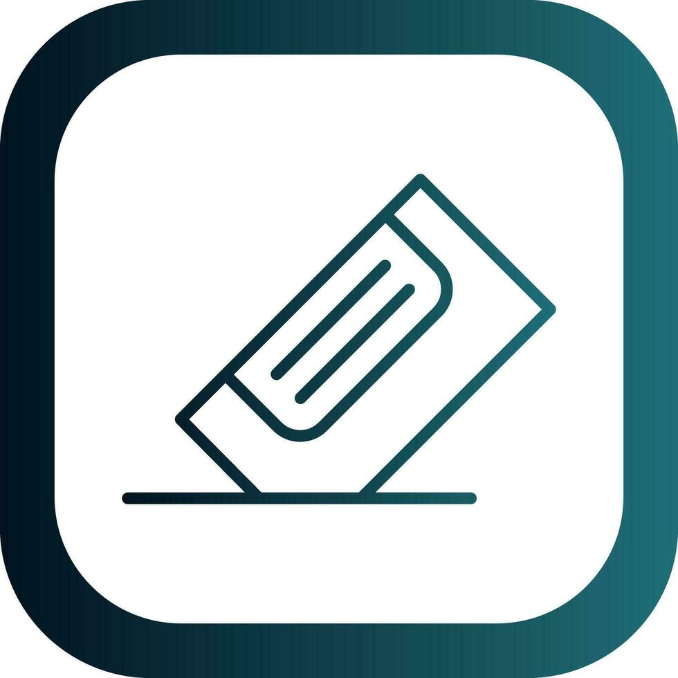 Eraser Vector Icon Design