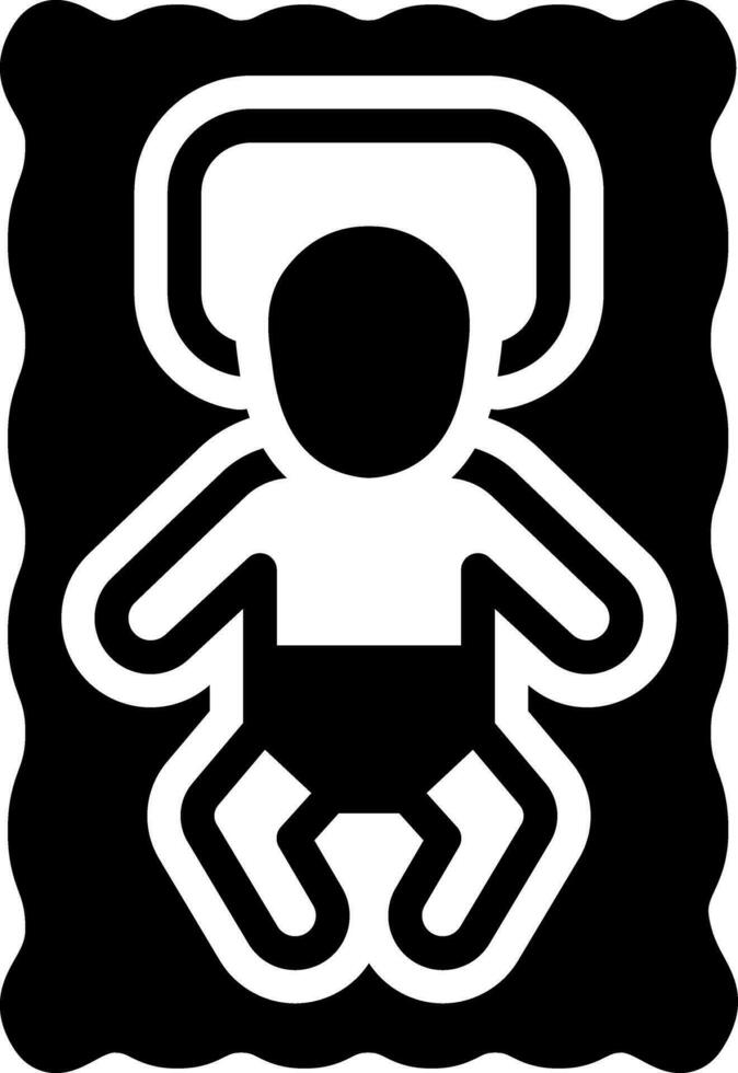 solid icon for infant vector
