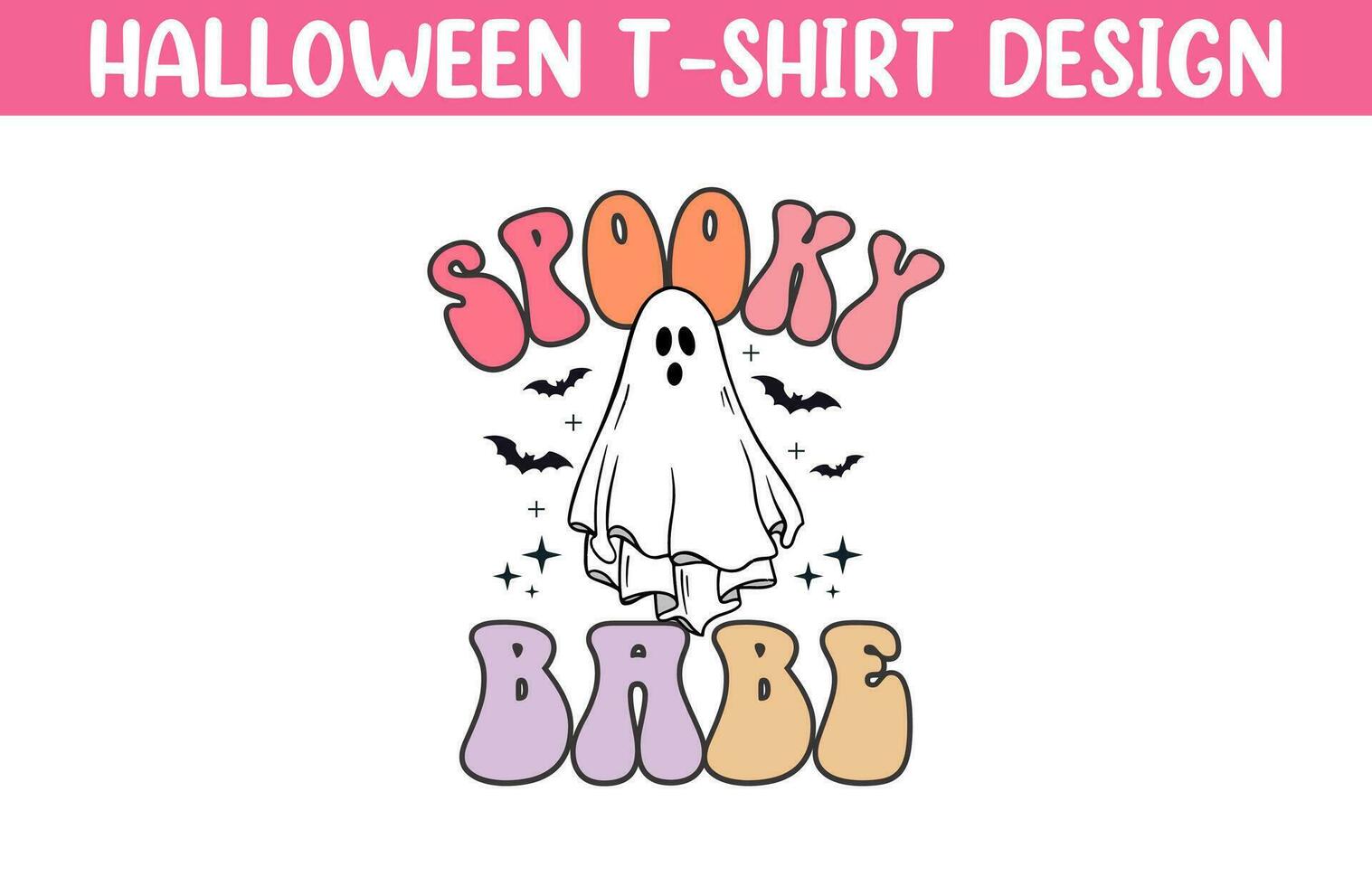 Cute Halloween t shirt vector illustration, Halloween T Shirt Design, Happy Halloween T shirt vector, Trendy Halloween T Shirt template