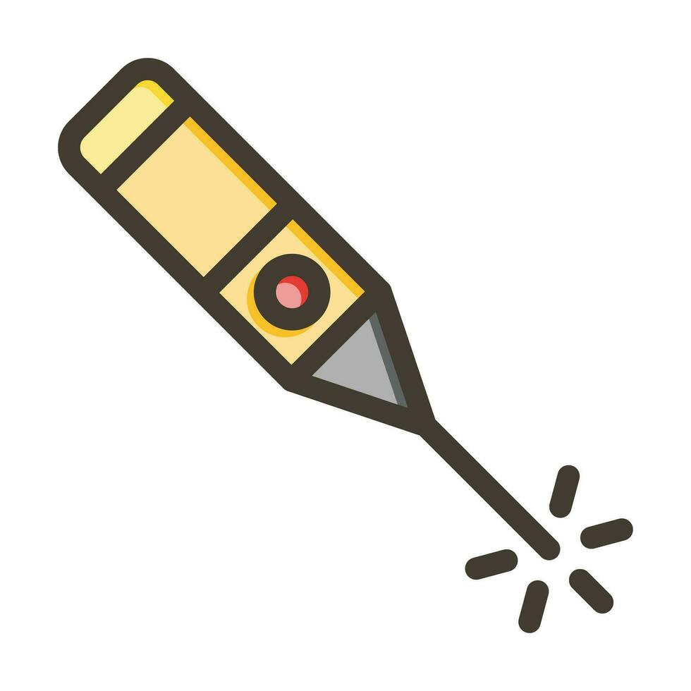 Laser Vector Thick Line Filled Colors Icon For Personal And Commercial Use.