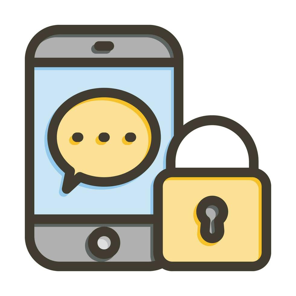 Secure Vector Thick Line Filled Colors Icon For Personal And Commercial Use.