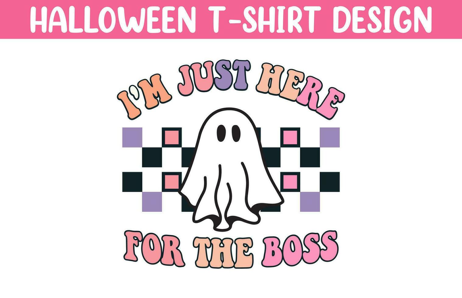 Cute Halloween t shirt vector illustration, Halloween T Shirt Design, Happy Halloween T shirt vector, Trendy Halloween T Shirt template