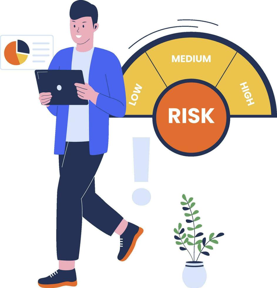 Vector illustration of risk management concept 29579302 Vector Art at