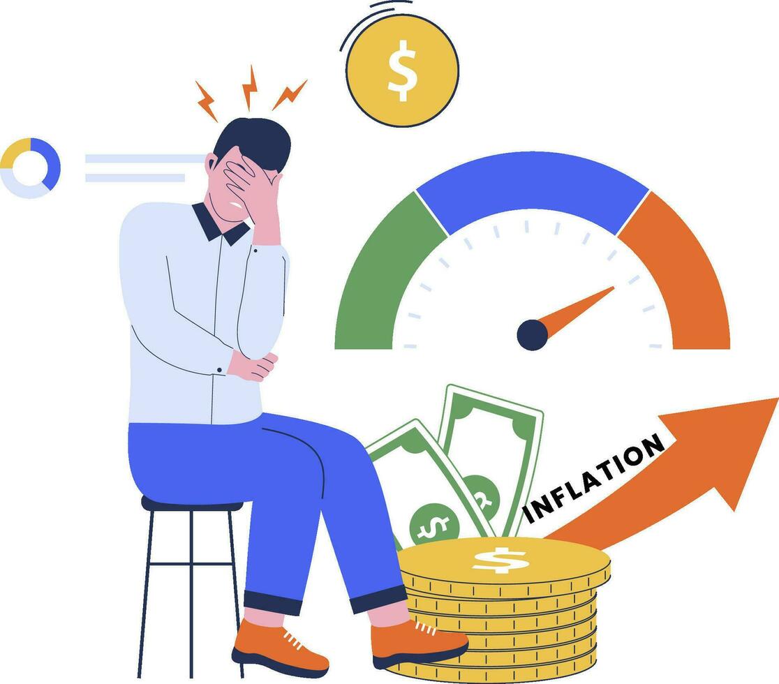 Vector of inflation illustration