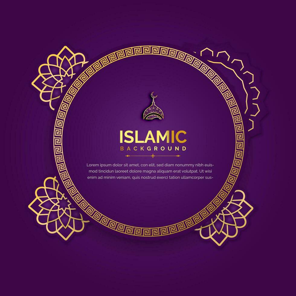 Islamic banner design vector