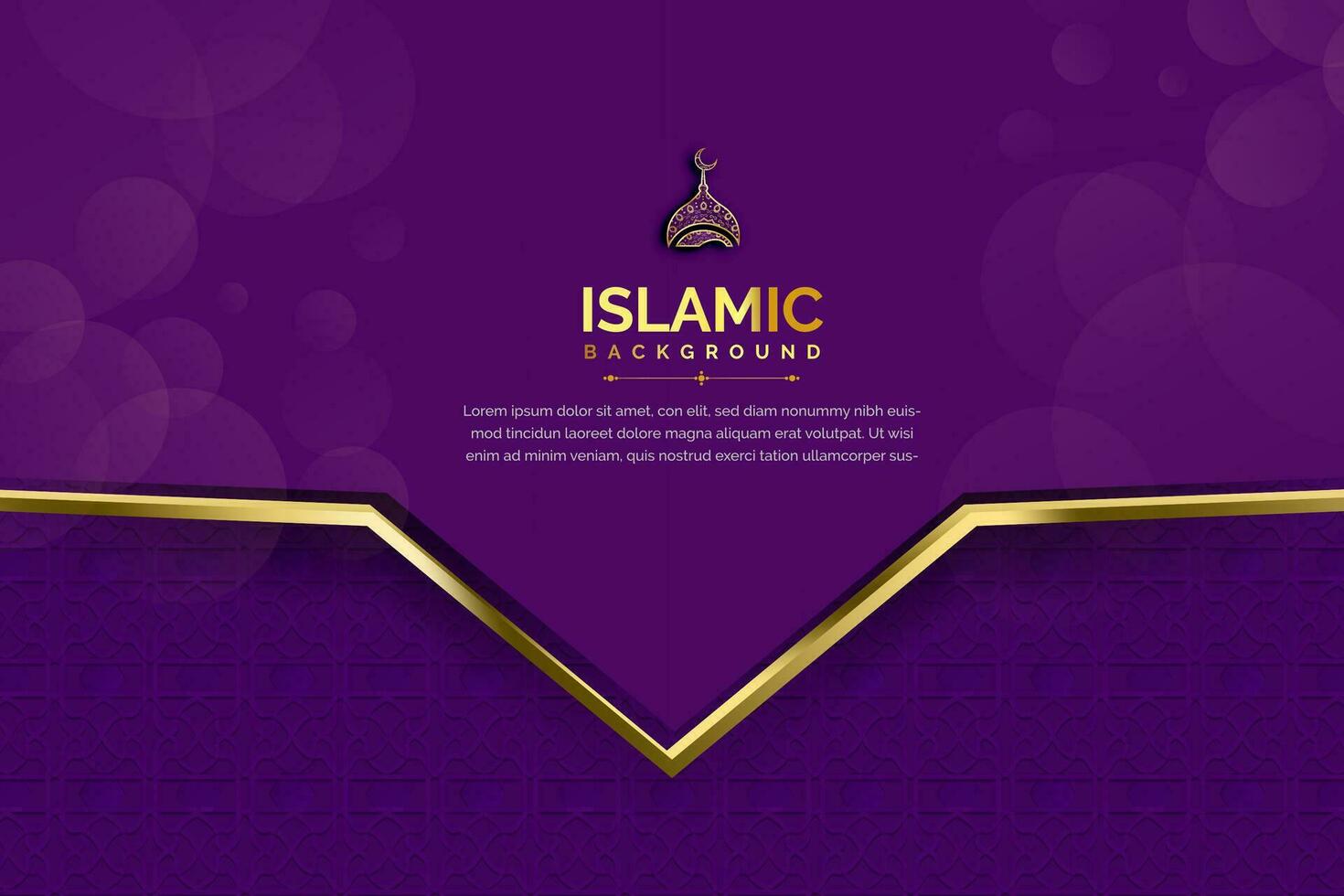 Islamic background design vector