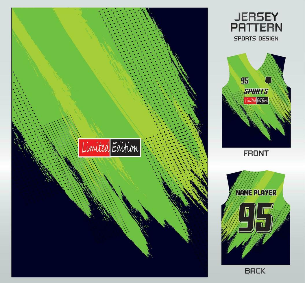 Pattern vector sports shirt background image.Painted dark blue green pattern design, illustration, textile background for sports t-shirt, football jersey shirt