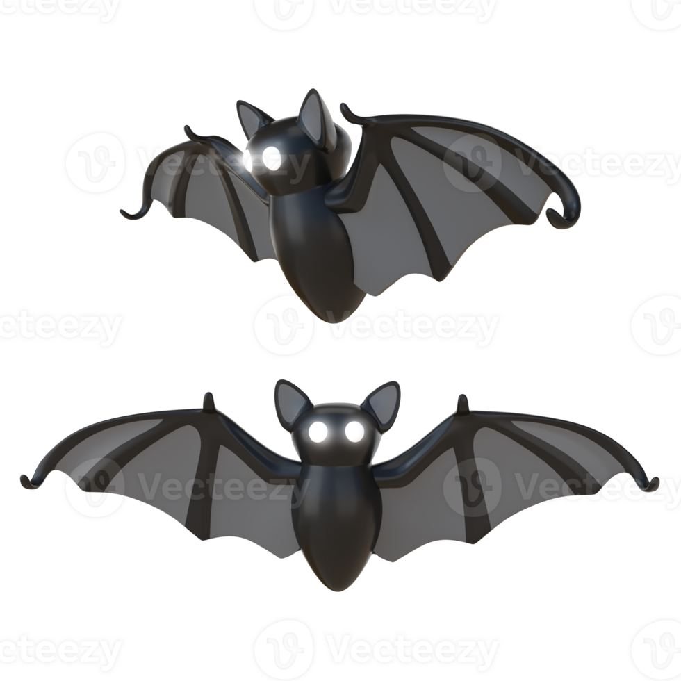 3D Rendering Bats Front And Frontside View png