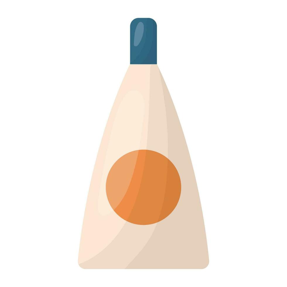 A bottle of cosmetics. Vector illustration.