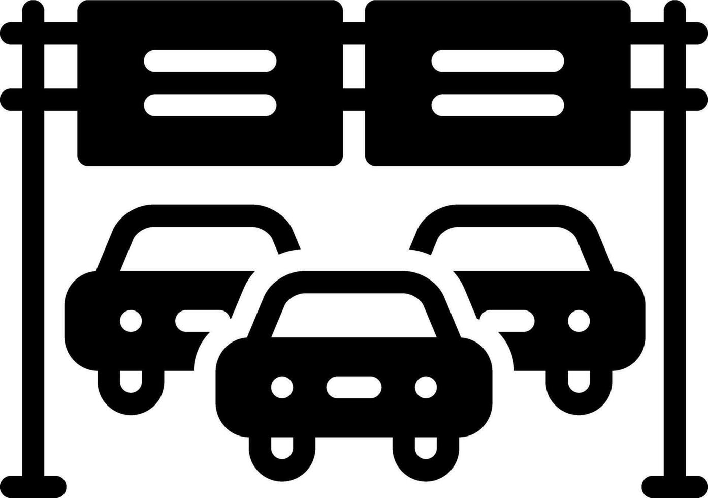 solid icon for interstate vector