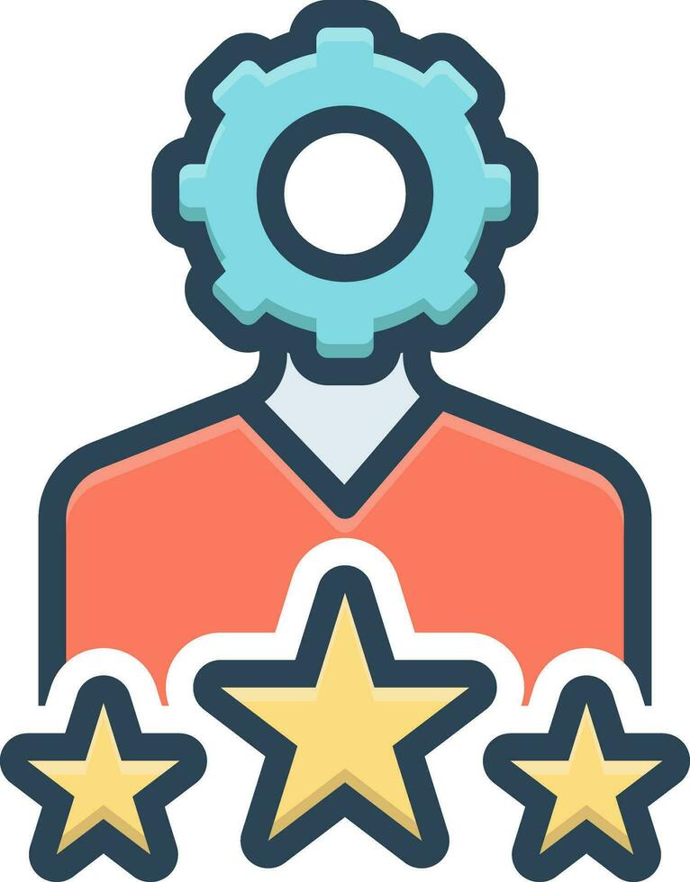 color icon for expertise vector