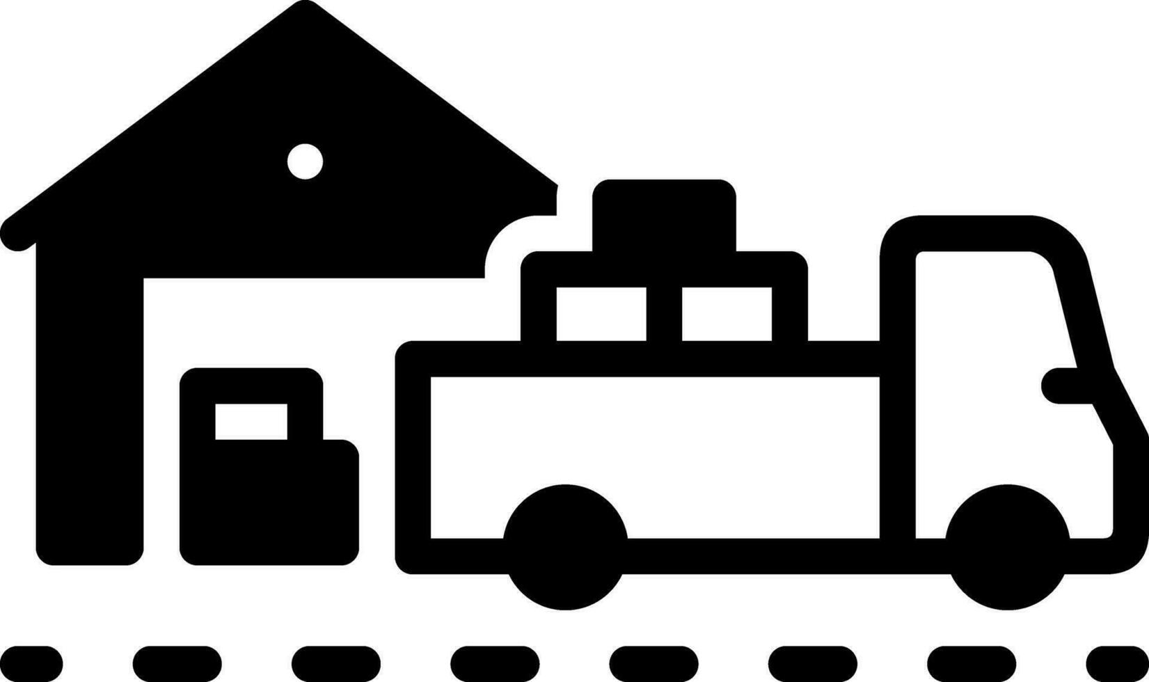 solid icon for shipments vector