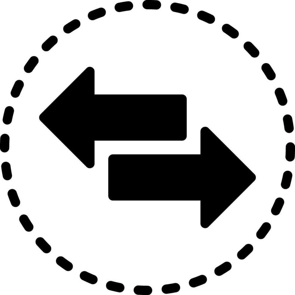solid icon for contrary vector