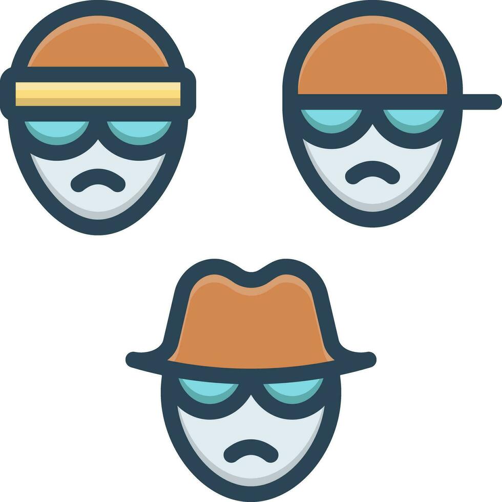 color icon for gang vector