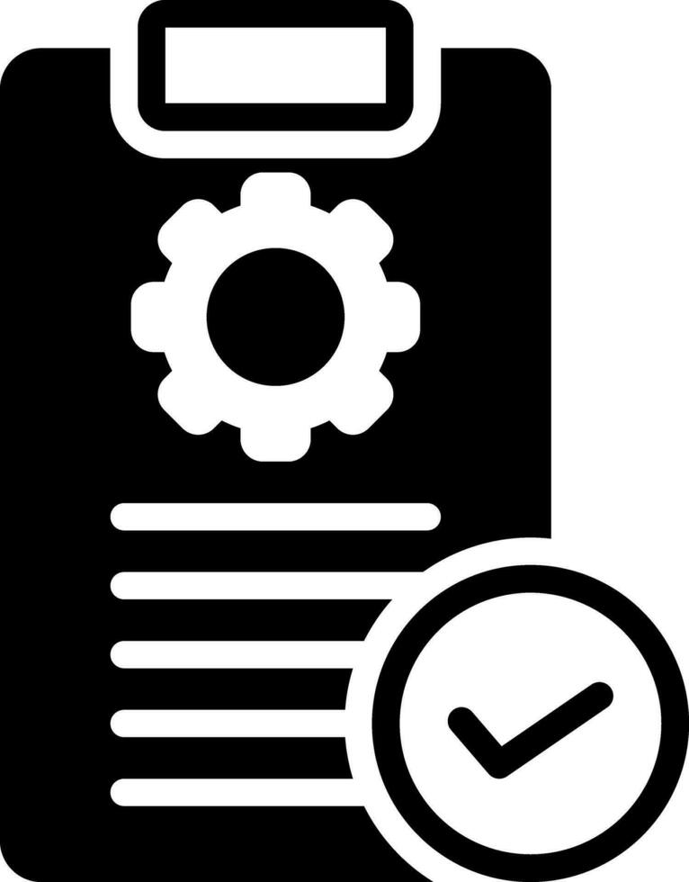 solid icon for requirements vector