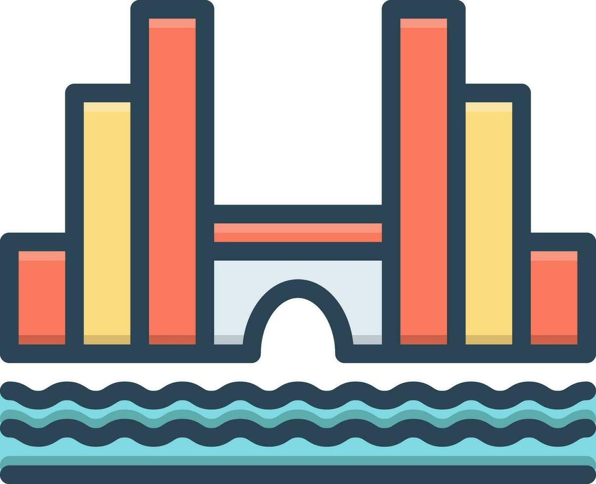 color icon for amsterdam vector