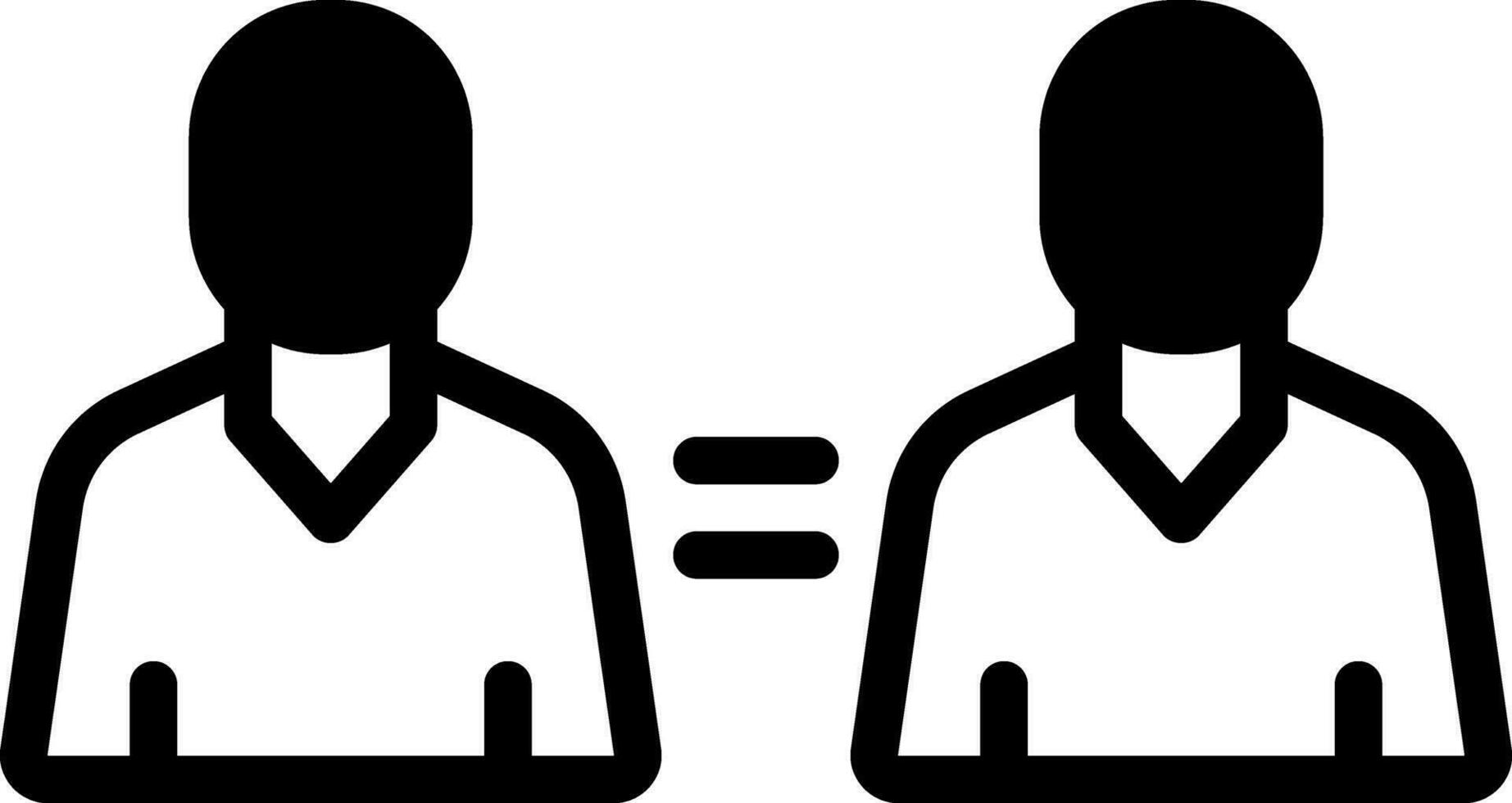 solid icon for twin vector