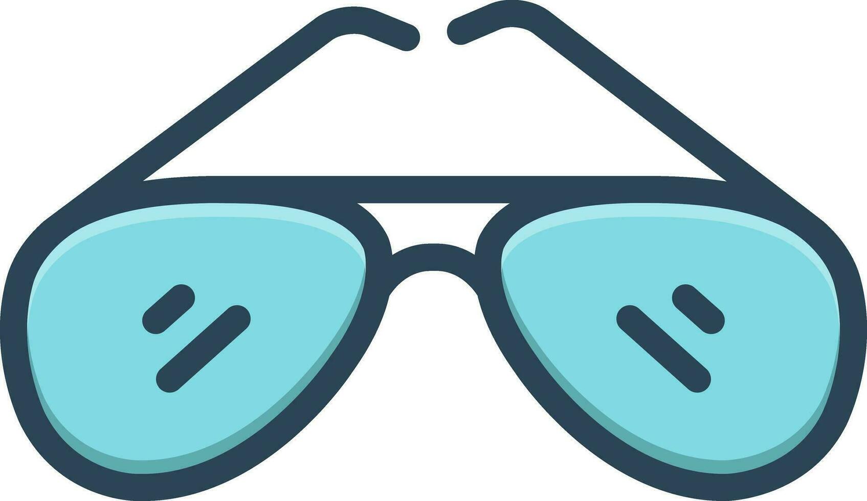 color icon for sunglasses vector