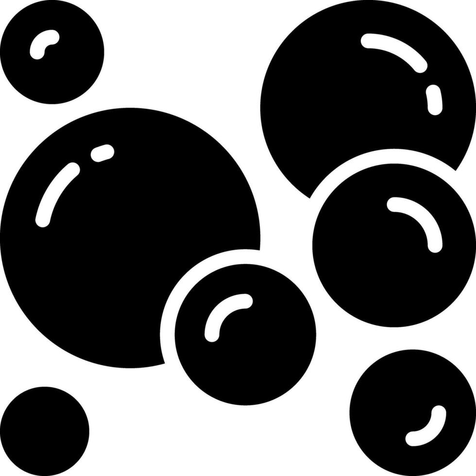 solid icon for bubble vector