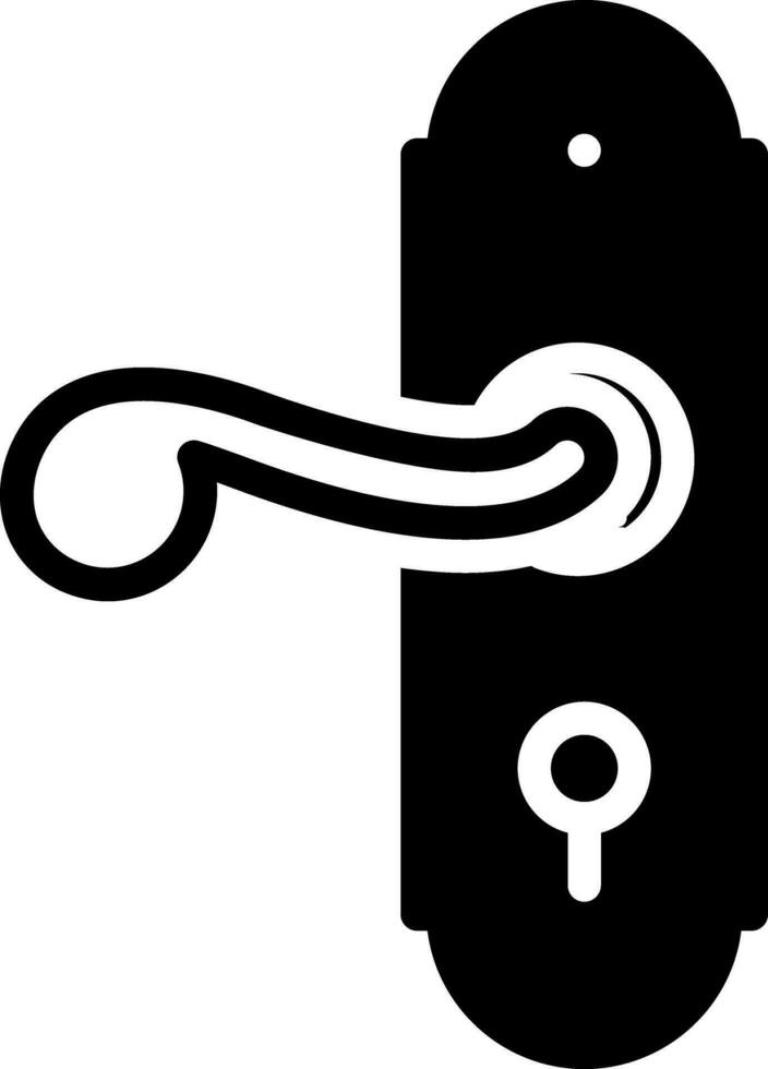 solid icon for lock vector