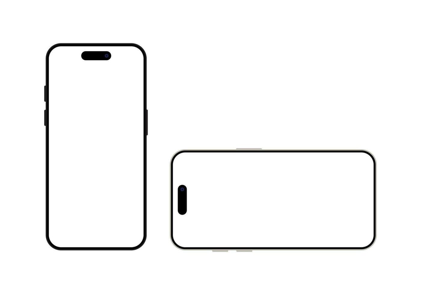 moderno teléfono inteligente vector para Bosquejo. móvil teléfono firmar símbolo en plano estilo