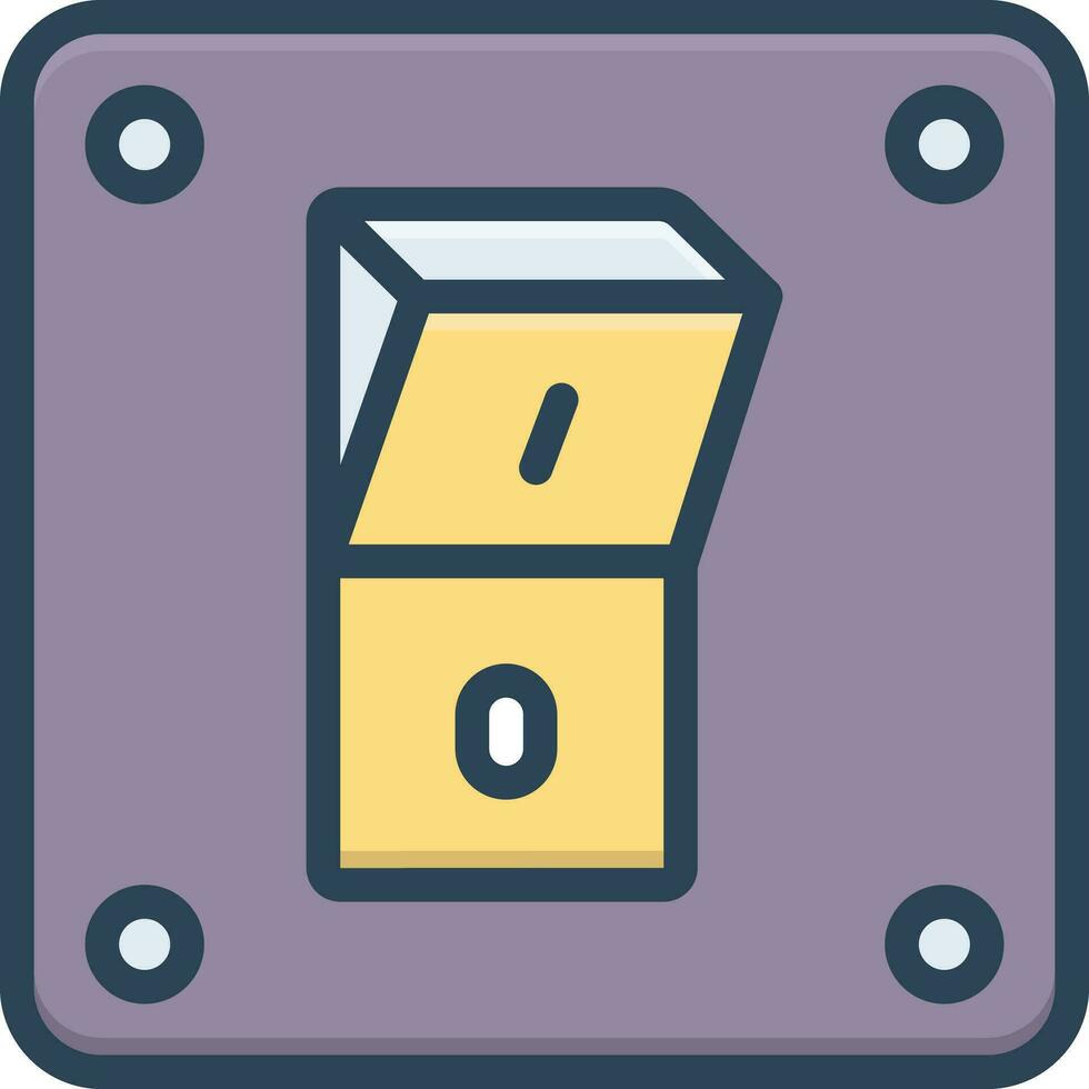 color icon for switch vector