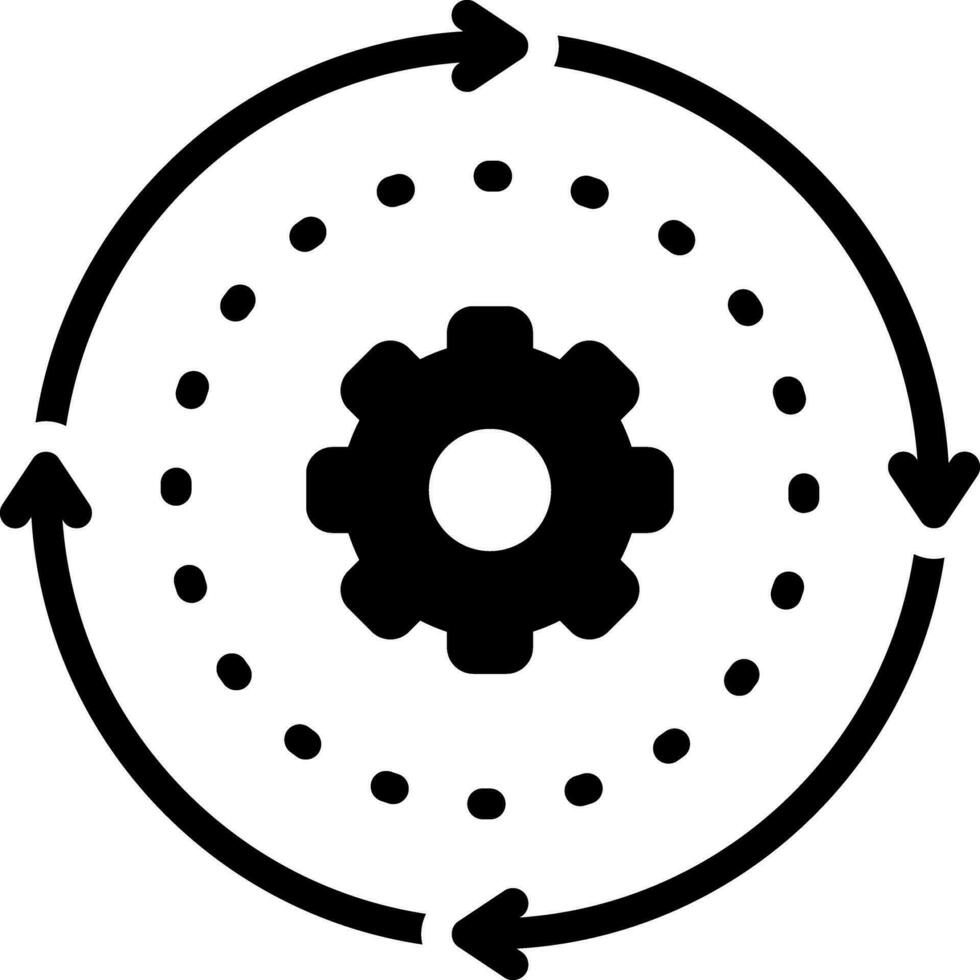 sólido icono para transición vector