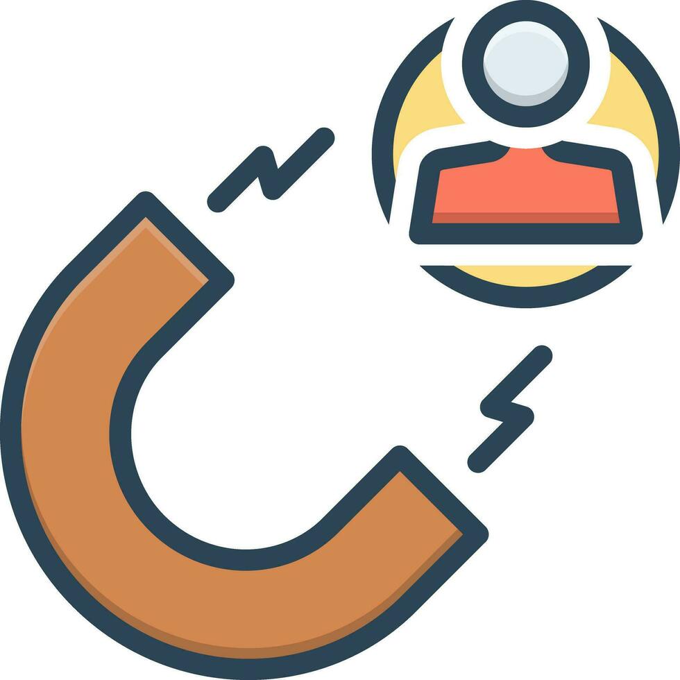 color icon for leads vector
