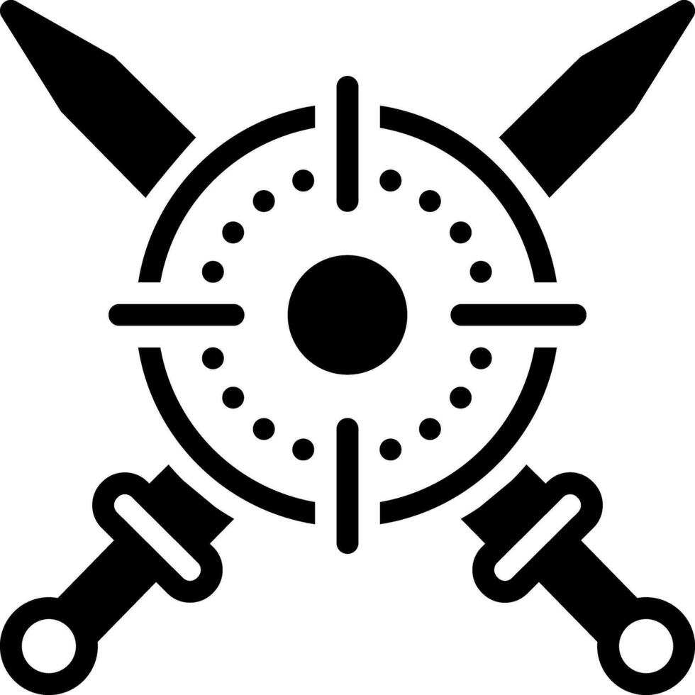 solid icon for weapon vector