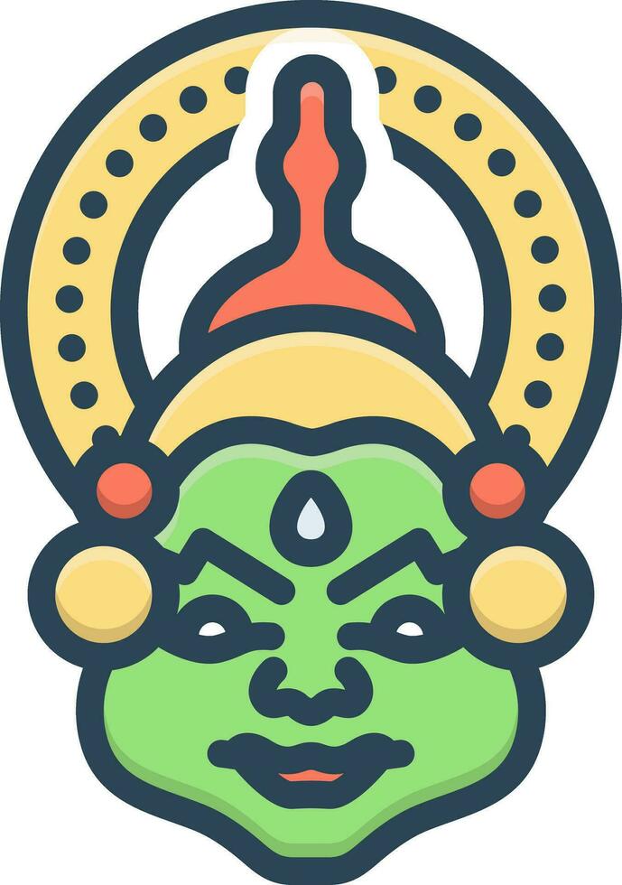 color icono para onam vector