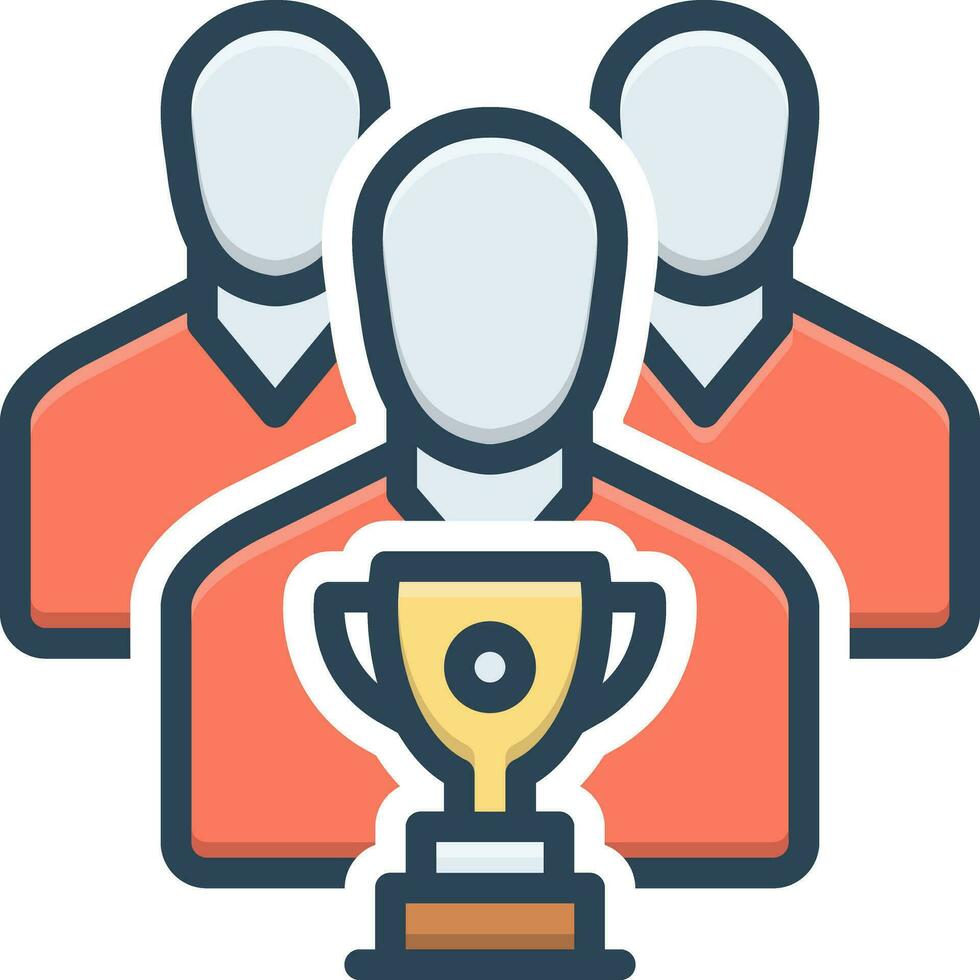 color icon for won vector