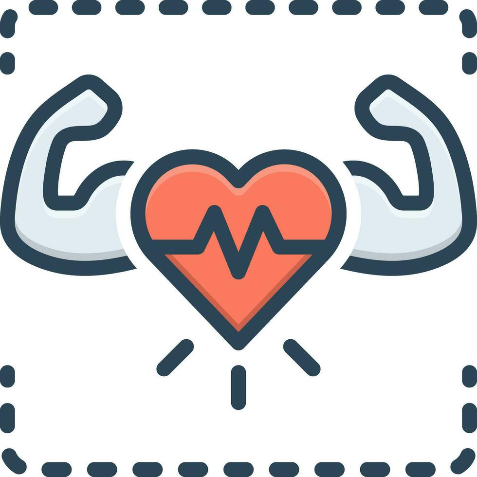 color icon for healthy vector