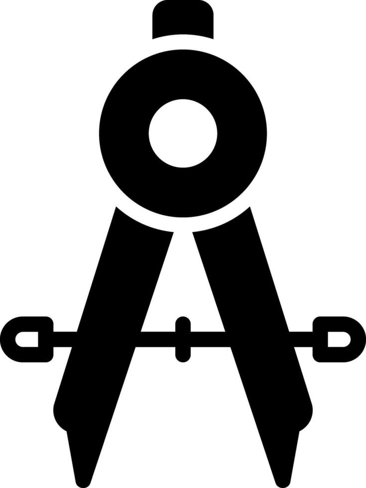 solid icon for calibration vector