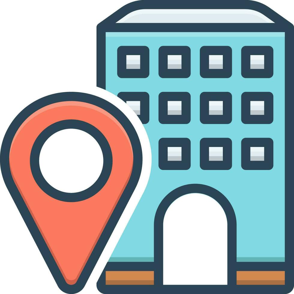 color icon for visited vector