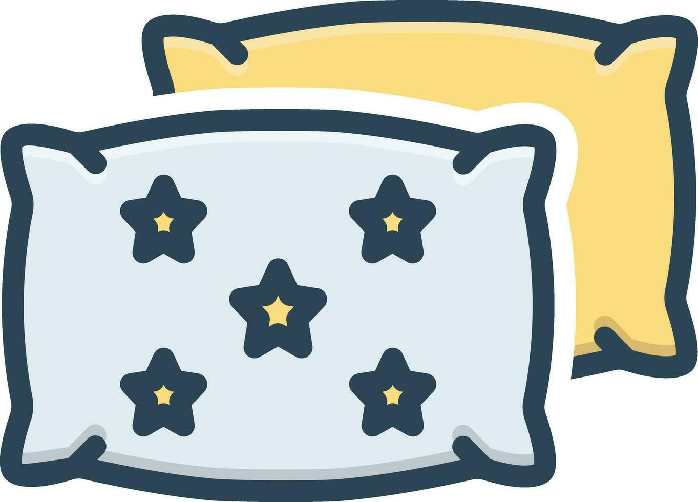 color icono para almohada vector