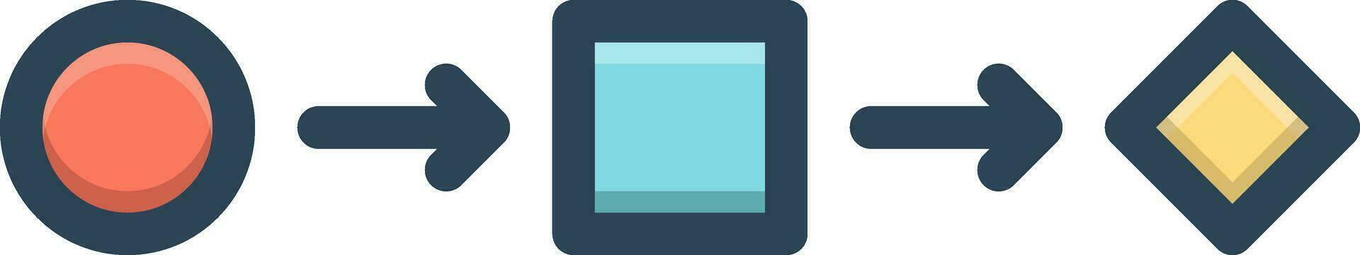 color icon for sequences vector