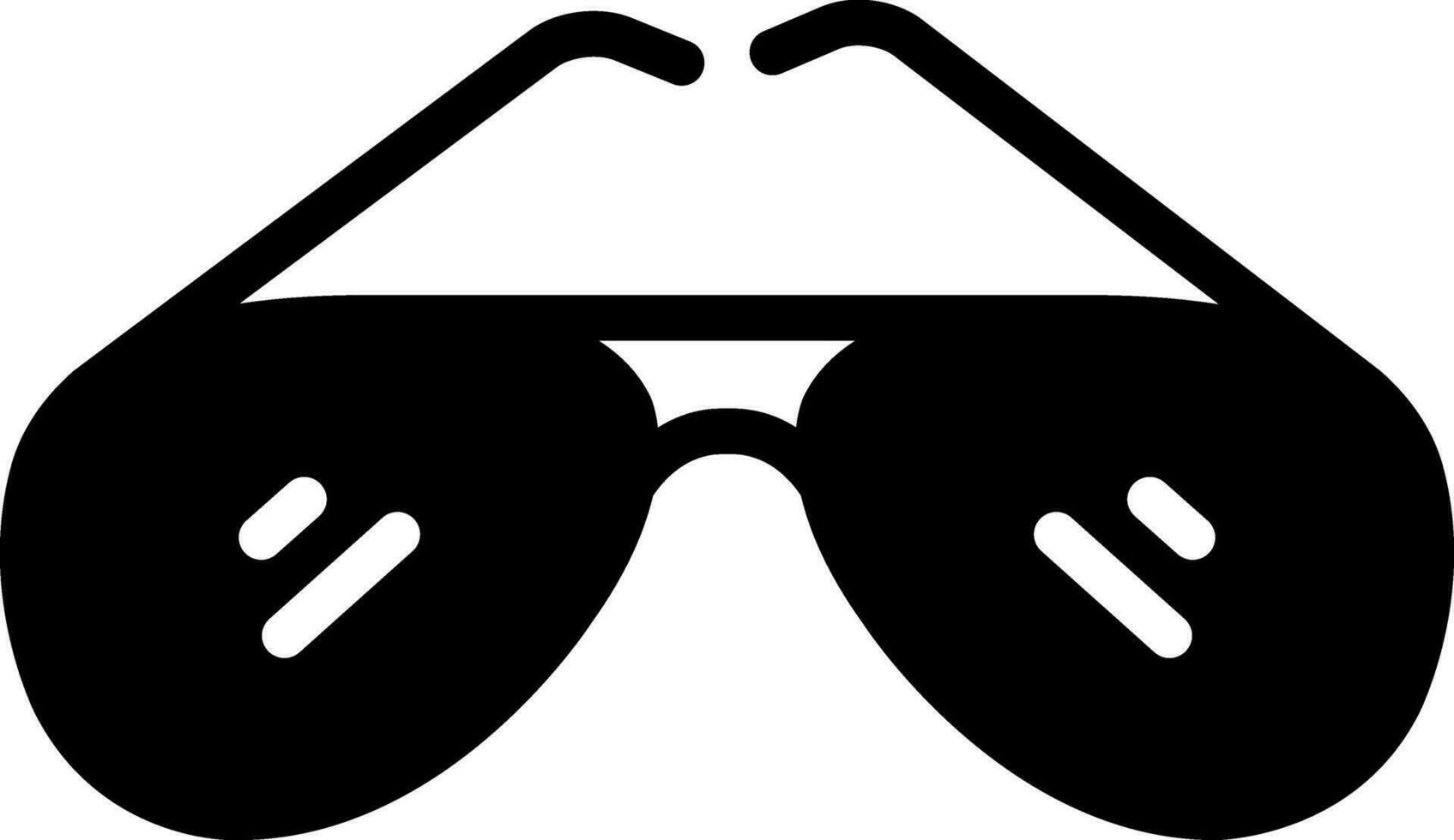 solid icon for sunglasses vector