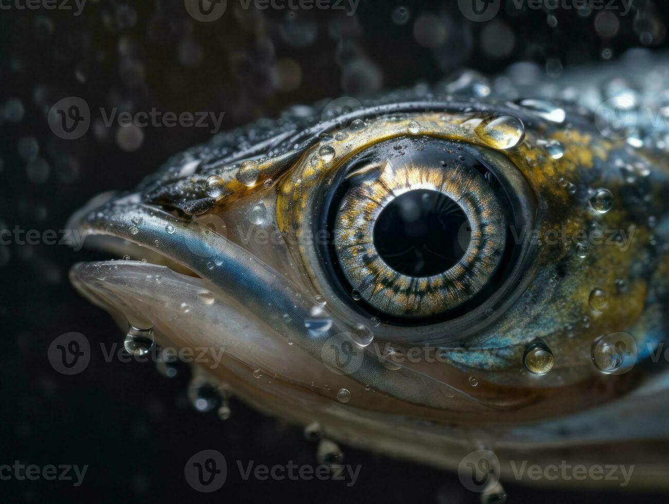Sardine portrait created with Generative AI technology photo