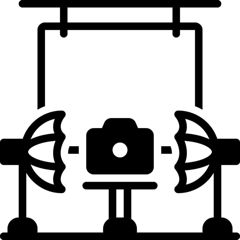solid icon for studio vector