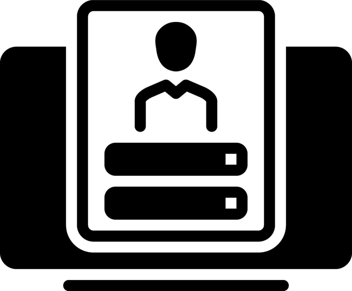solid icon for authentication vector