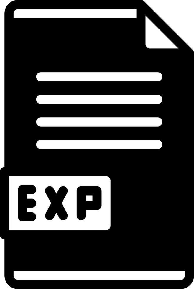 solid icon for exp vector