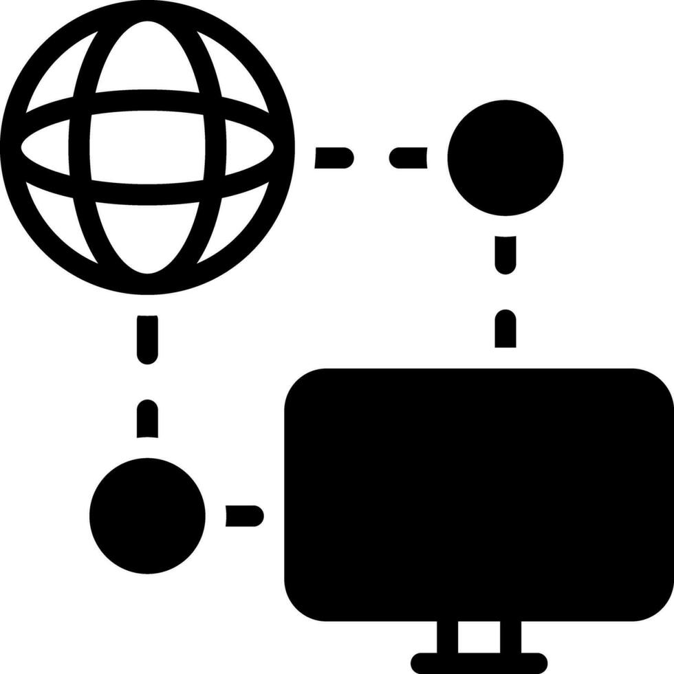 solid icon for ping vector