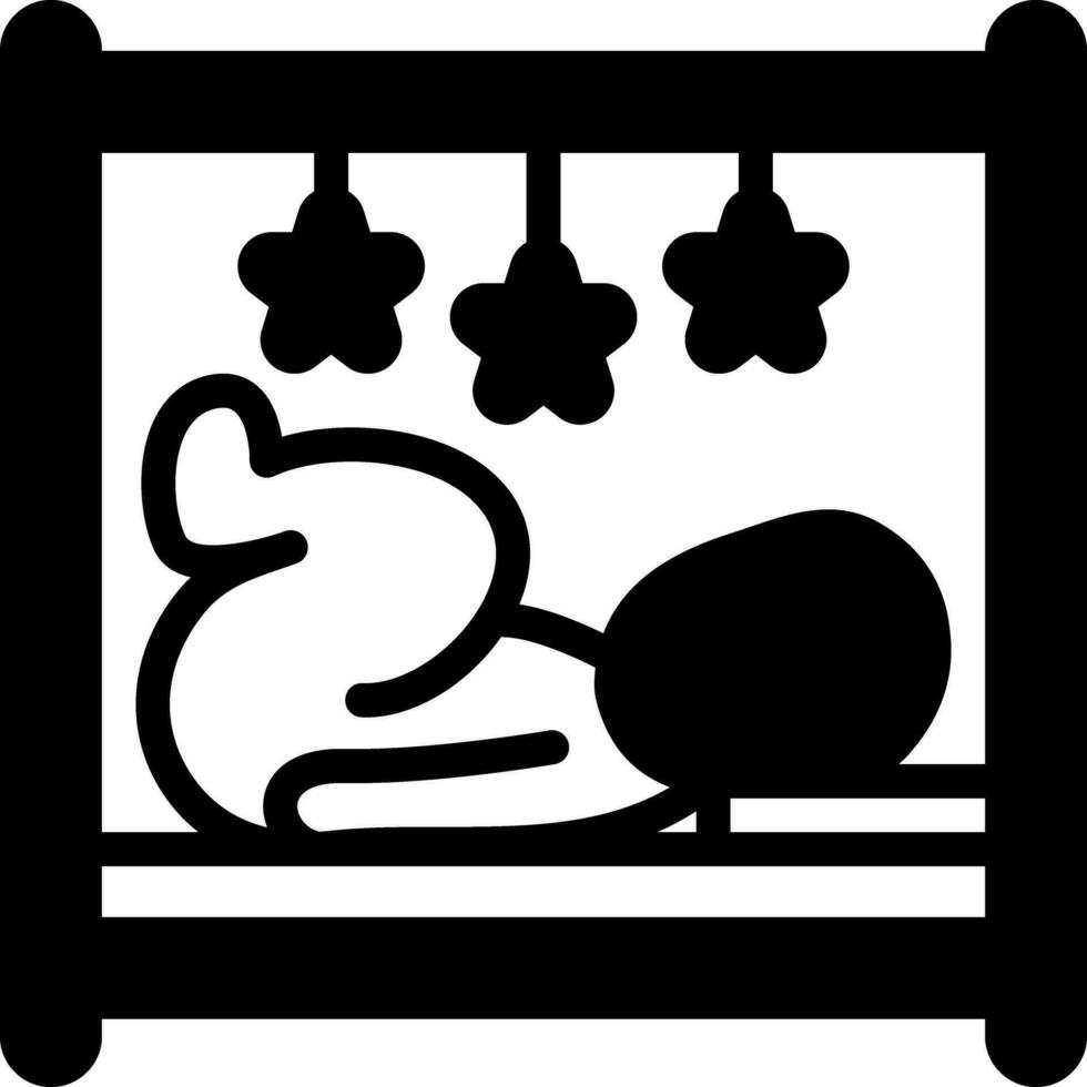 solid icon for babies vector