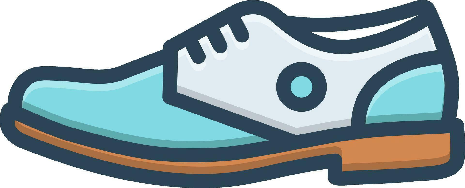 color icon for shoe vector